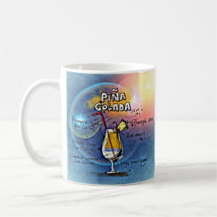 Taza De Café Cóctel Pina Colada (#5 de 12 paquetes de recetas p