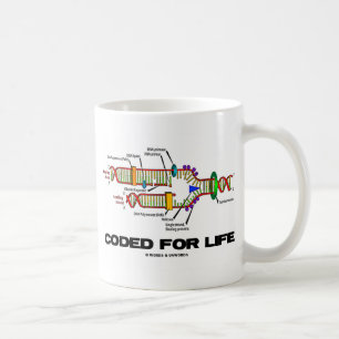 Taza De Café Coded For Life (replicación del ADN)