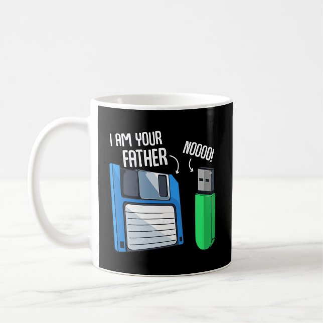 Taza De Café Coder de disquete Ingeniería de Computadora Geek N (Izquierda)