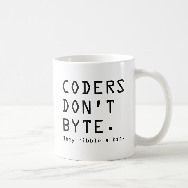 Taza De Café Coders No Byte (Derecha)