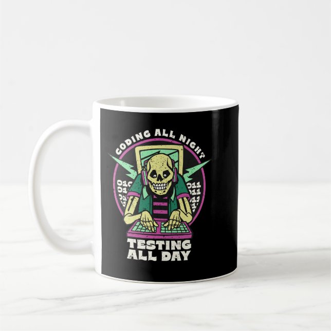 Taza De Café Codificación de todas las pruebas nocturnas todo e (Izquierda)