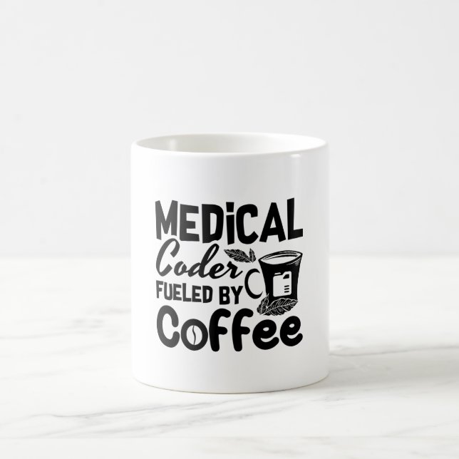 Taza De Café Codificador Médico Alimentado Por El Codificación  (Centro)