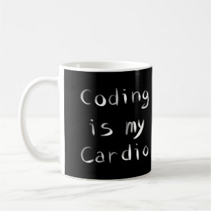 Taza De Café Codificar es mi programador cardio divertido