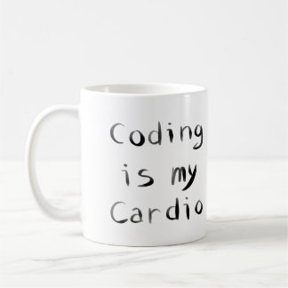 Taza De Café Codificar es mi programador cardio divertido