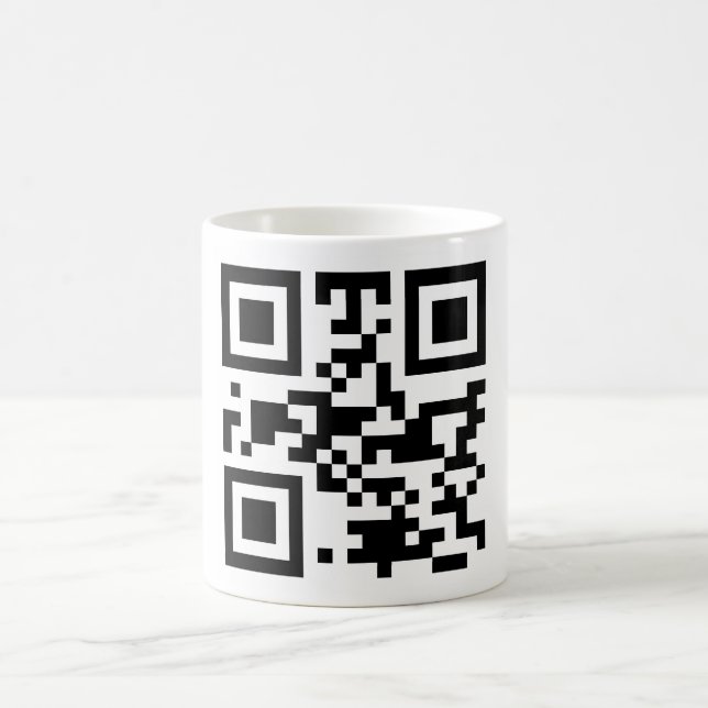 Taza De Café Código "ATEO" de QR (Centro)