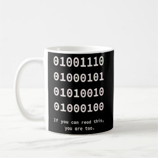 Taza De Café Código Binario De Computadora Nerd Programmers Y D