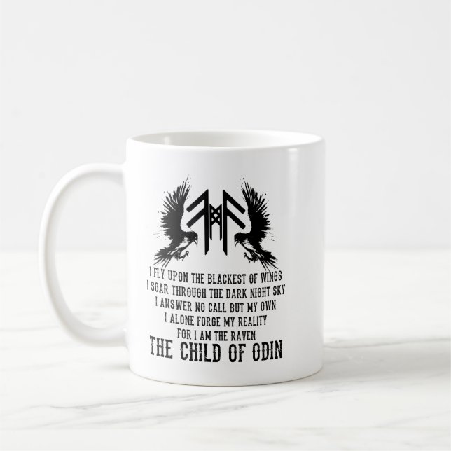 Taza De Café Código Cuervo Vikingo (Izquierda)