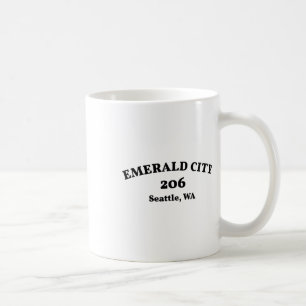 Taza De Café Código de área de Seattle Washington 206 Ciudad Es
