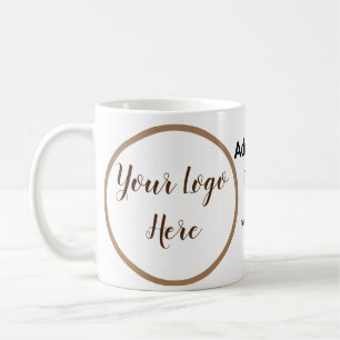 Taza De Café código de barras personalizado simple agregue su t