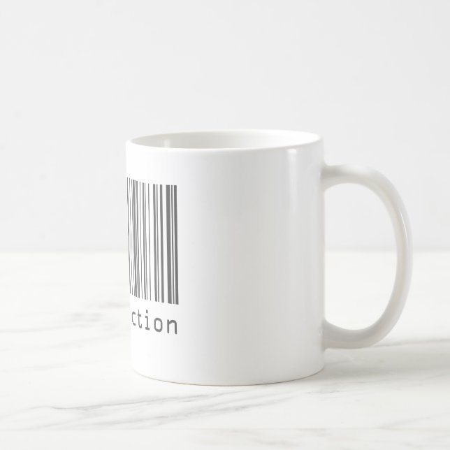 Taza De Café Código de barras - Satisfacción (Derecha)