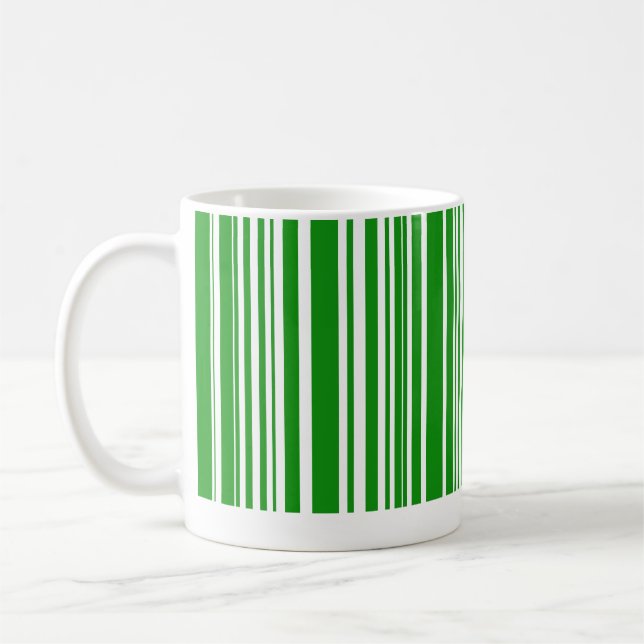 Taza De Café Código de barras verde (Izquierda)