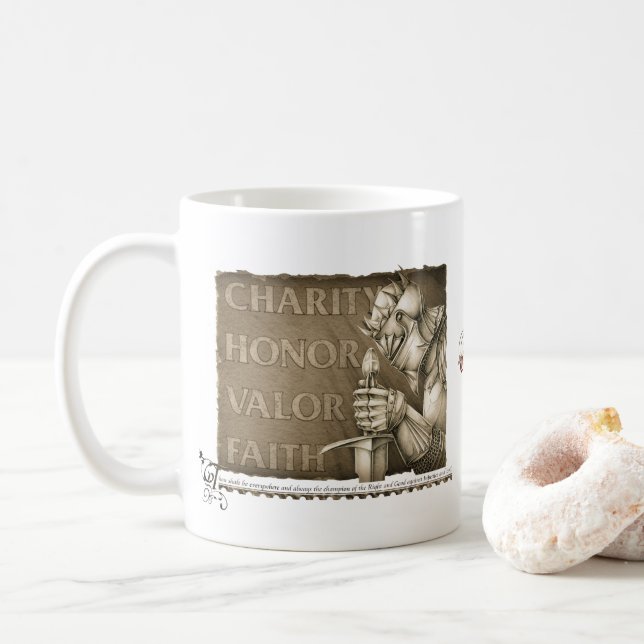 Taza De Café Código de caballería (Con donut)