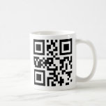 Taza De Café ¡Código de QR - Chanukah feliz!<br><div class="desc">Gran regalo para el friki de la tecnología en su vida. Código "Chanukah feliz de QR!" en un lado y texto en el otro.</div>