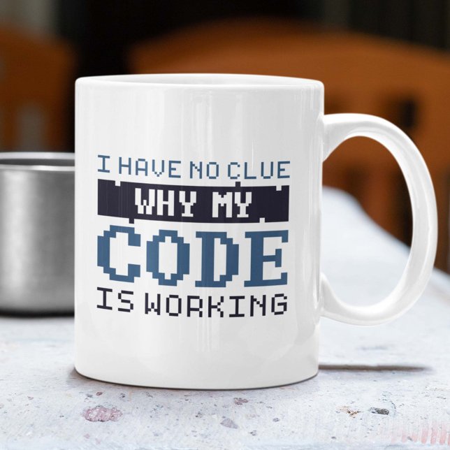 Taza De Café Código de trabajo café Mug (Subido por el creador)