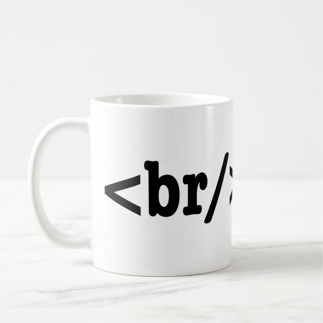Taza De Café código HTML de descomposición (Izquierda)
