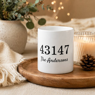 Taza De Café Código Postal Angustiado