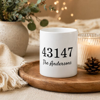 Taza De Café Código Postal Angustiado