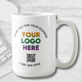 Taza De Café Código QR del logotipo del Personalizado de agrade