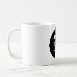 Taza De Café Código QR negro elegante y elegante