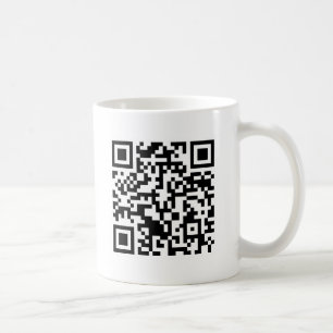 Taza De Café Código Rickrolled del rollo QR de Rick