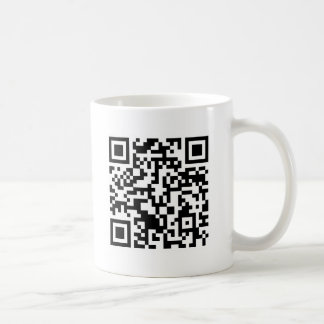 Taza De Café Código Rickrolled del rollo QR de Rick