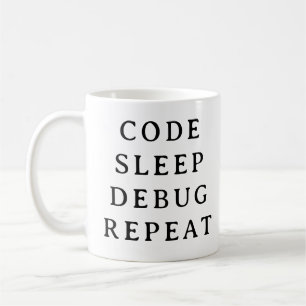 Taza De Café Coding Gige Mug - Code Sleep Debug Repeat Mug