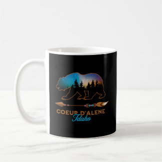 Taza De Café Coeur D'Alene Idaho Viaje nocturno estrellado