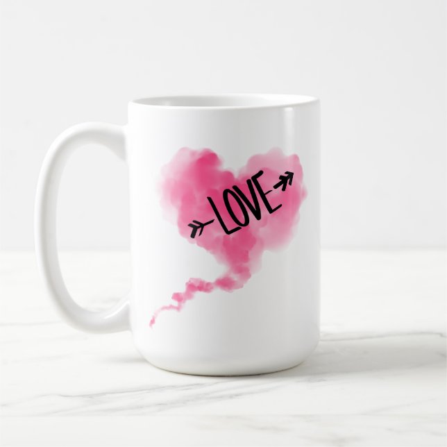 Taza De Café Cœur Nuage rose Tasse (Izquierda)