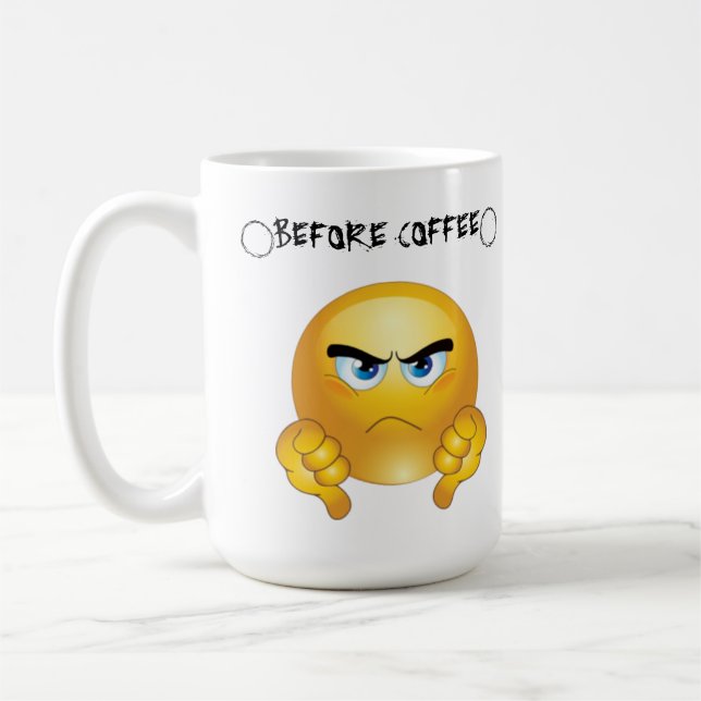 Taza De Café Coffe: Antes y después (Izquierda)