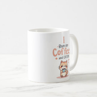 Taza De Café Coffee and Cattitude Funny Cat Mug