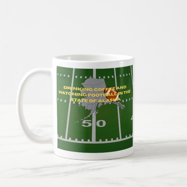Taza De Café Coffee and Football in Alaska  (Izquierda)