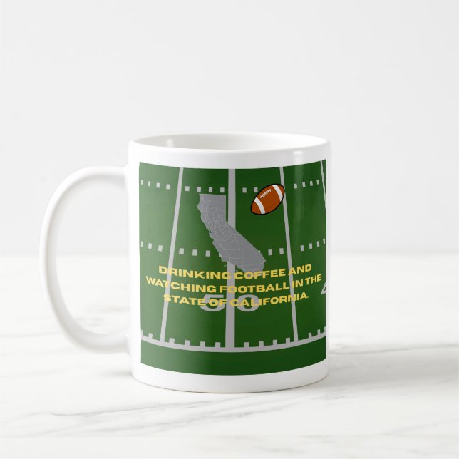 Taza De Café Coffee and Football in California  (Izquierda)