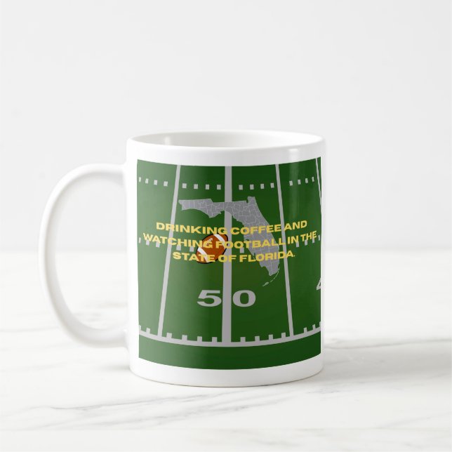 Taza De Café Coffee and Football in Florida  (Izquierda)