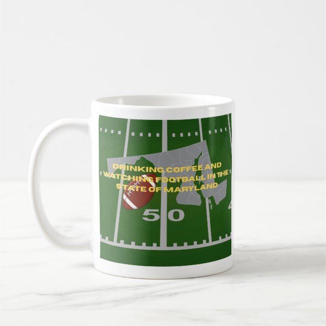 Taza De Café Coffee and Football in Maryland  (Izquierda)