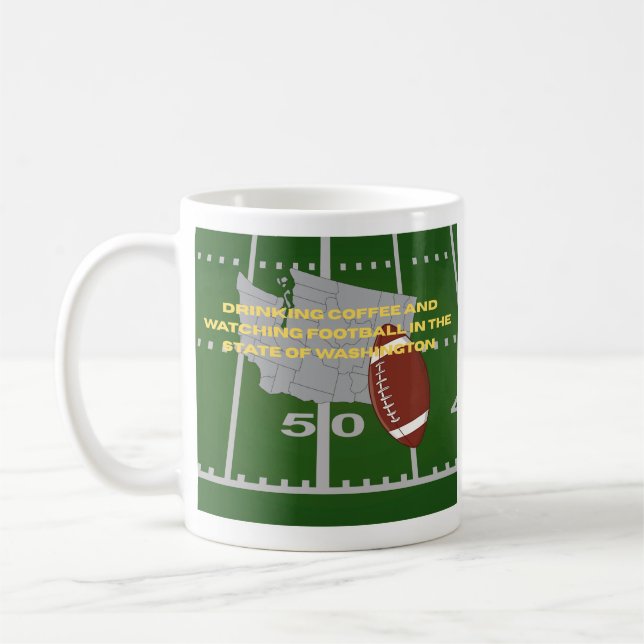 Taza De Café Coffee and Football in Washington  (Izquierda)