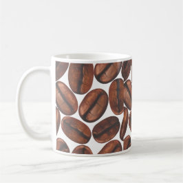 Taza De Café Coffee Bean Bliss Mug, tazón de café blanco