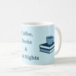 Taza De Café Coffee Books & Late Nights – Study Life Mug