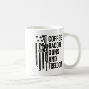 Taza De Café Coffee Bycon Guns And Freedom - Bebq Grill Bebe