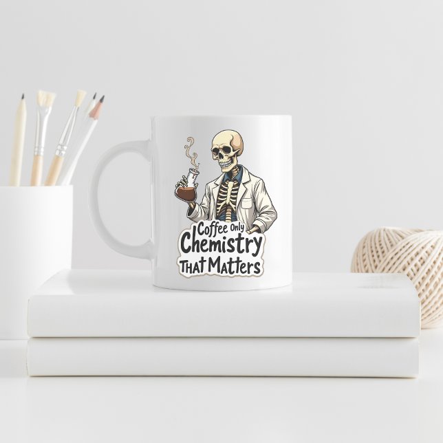 Taza De Café Coffee Chemistry Skeleton Mug (Subido por el creador)