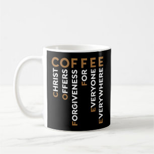 Taza De Café Coffee Christ Ofrece Perdón Para Todos