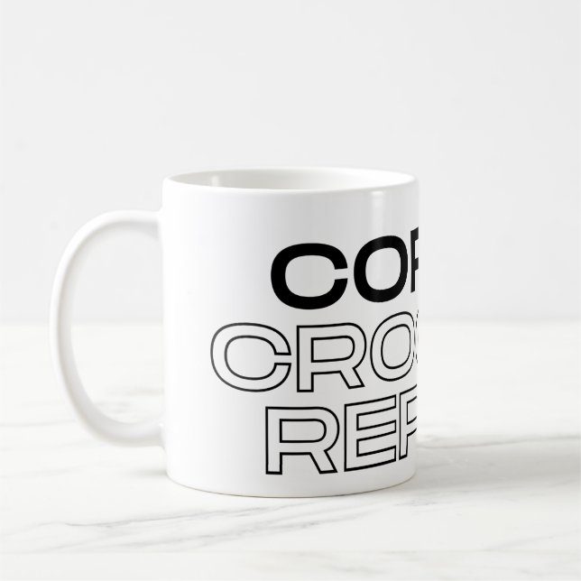 Taza De Café Coffee Crochet Repeat Coffee Mug (Izquierda)