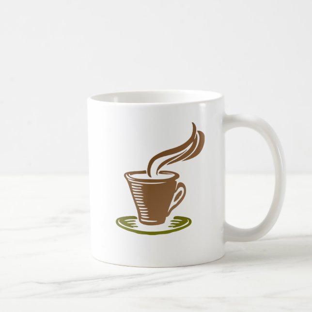 Taza De Café Coffee Cup with Coffee Cup Design (Derecha)