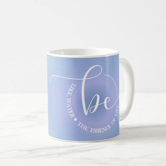 Taza De Café Coffee de Blue Be Water de Cita Inspiradora modern (Anverso derecho)