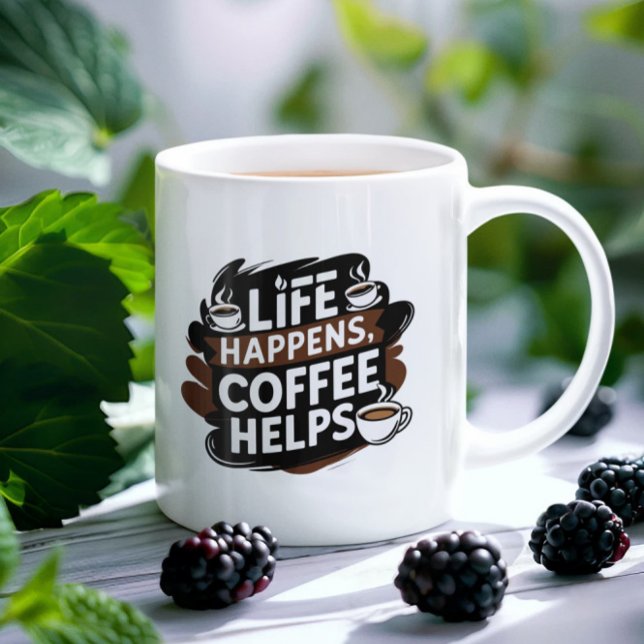 Taza De Café Coffee divertido peluche obsequiado - La vida pasa (Subido por el creador)