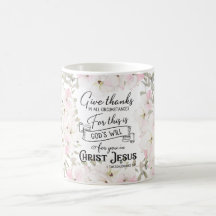 Coffee floral cristiano/bíblico Mug