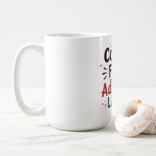 Taza De Café Coffee Funny Coffee Coffee First Adulting (Con donut)