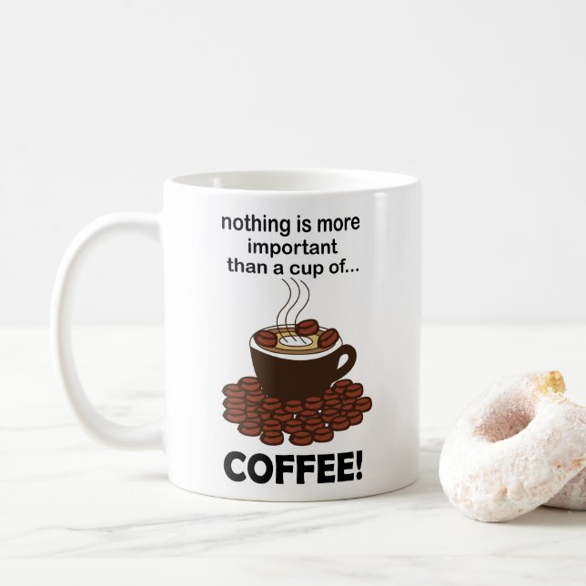 Taza De Café Coffee Funny Coffee Lover (Con donut)