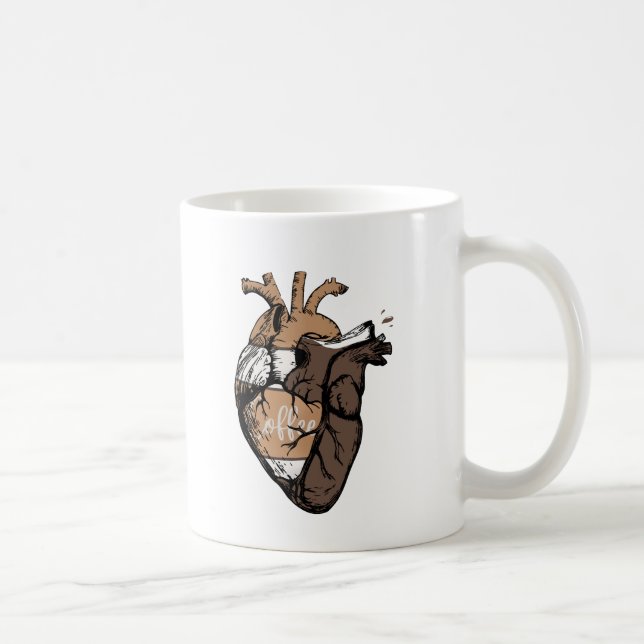 Taza De Café Coffee Heart Organ mug (Derecha)