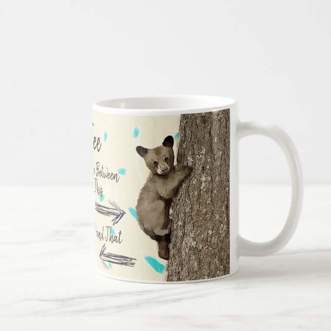 Taza De Café Coffee Humor Bear Cub (Derecha)