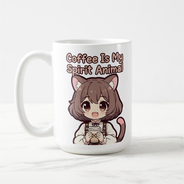 Taza De Café Coffee Is My Spirit Animal (Izquierda)